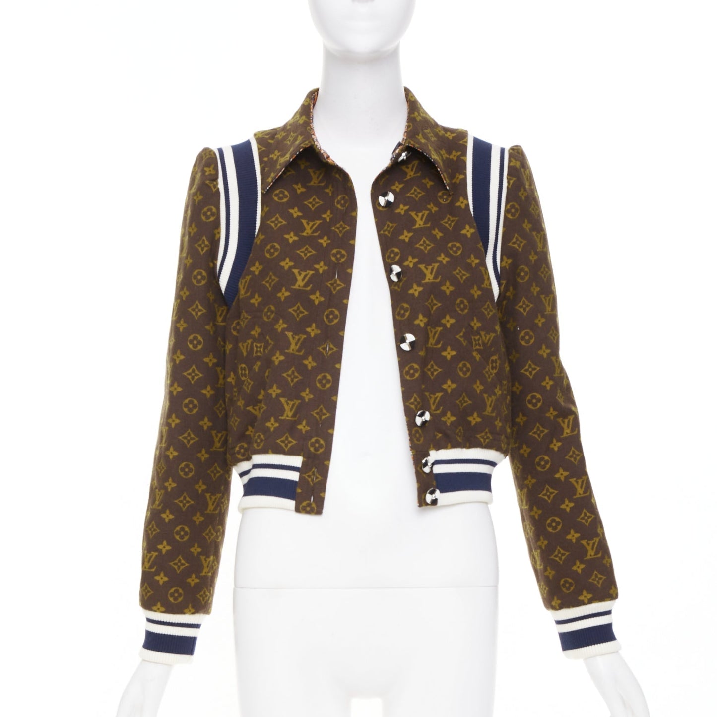 Women's Louis Vuitton reversible monogram varsity knit