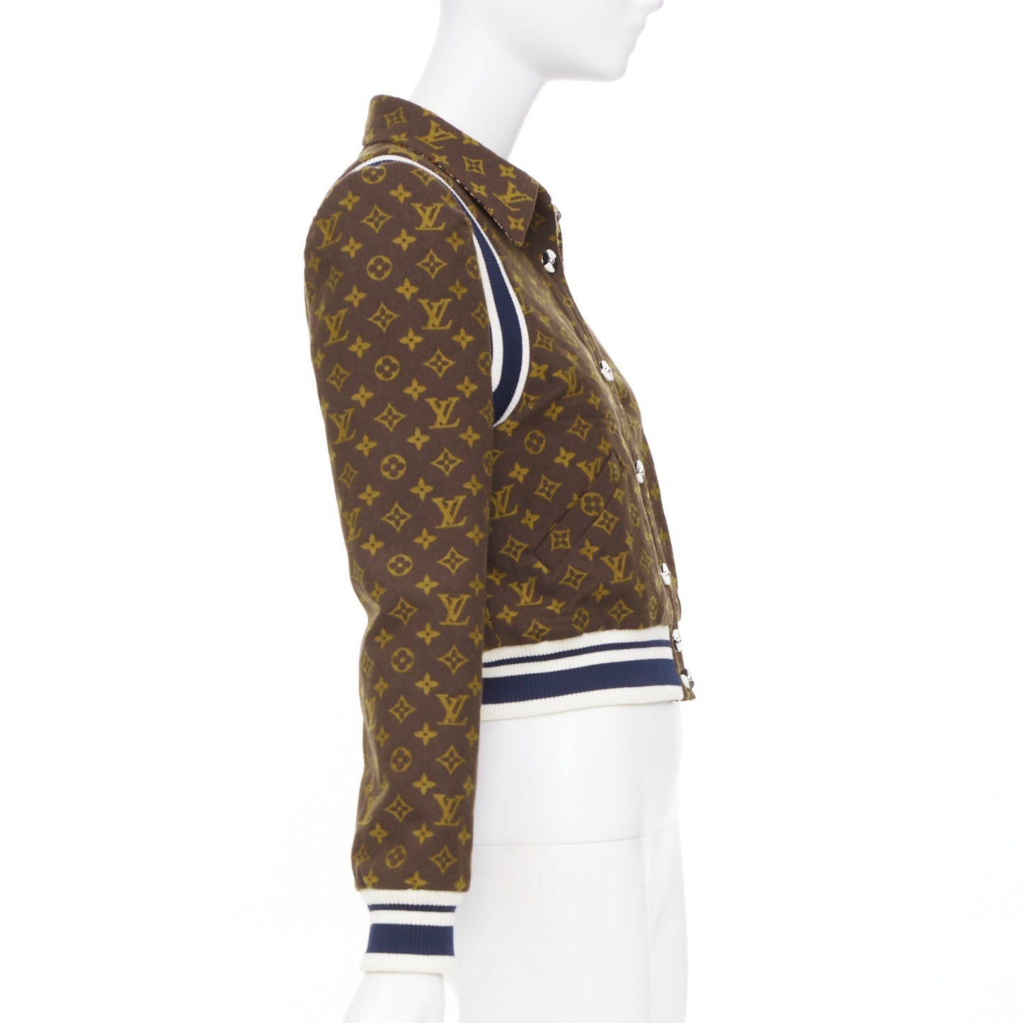 Women's Louis Vuitton reversible monogram varsity knit
