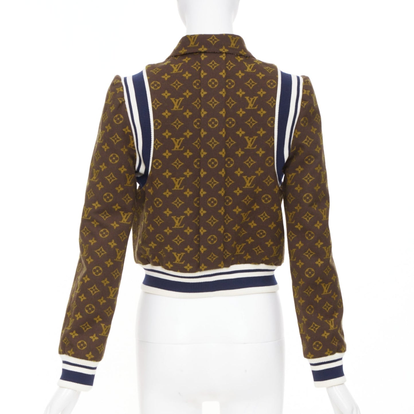 Women's Louis Vuitton reversible monogram varsity knit