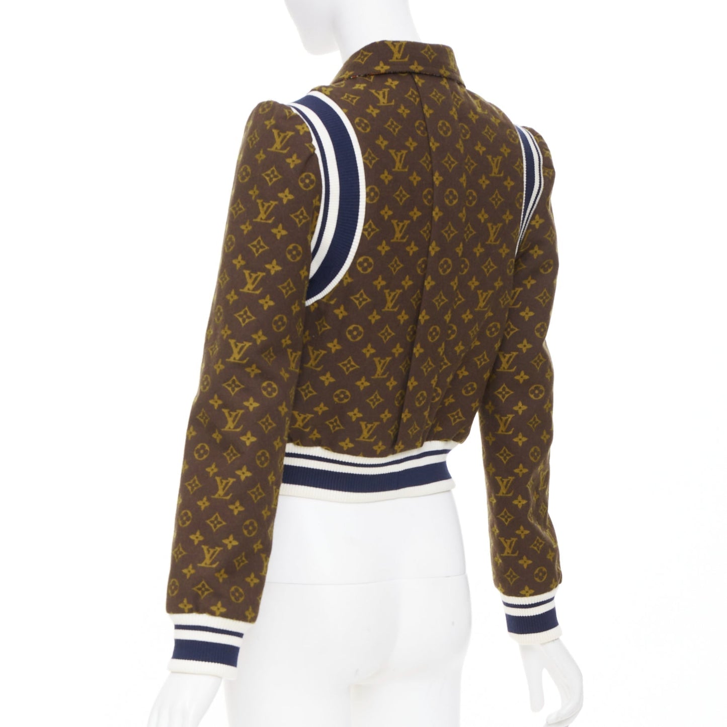 Women's Louis Vuitton reversible monogram varsity knit