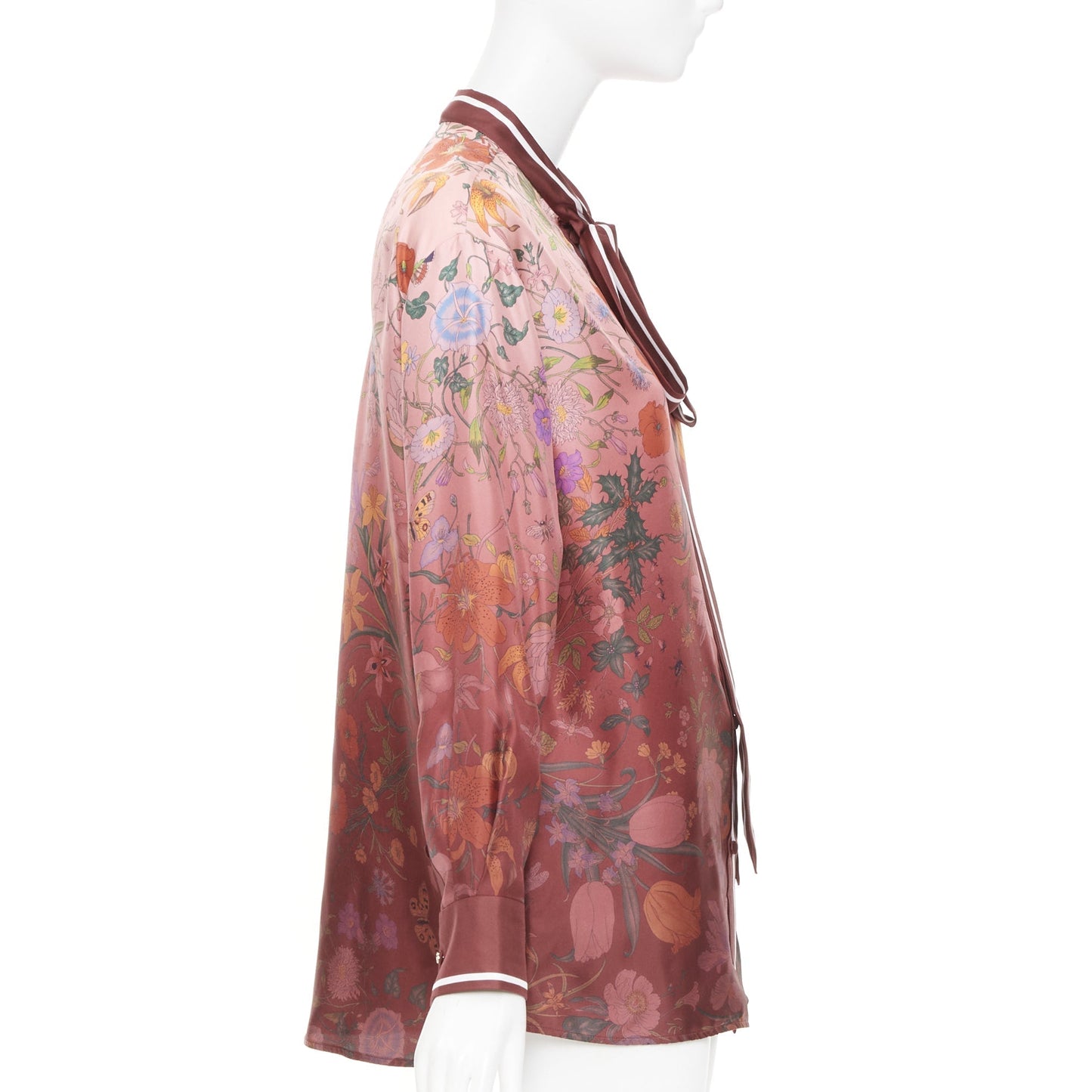 Women's Gucci Flora Degrade silk twill blouse