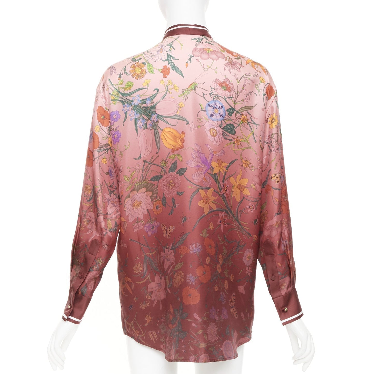 Women's Gucci Flora Degrade silk twill blouse
