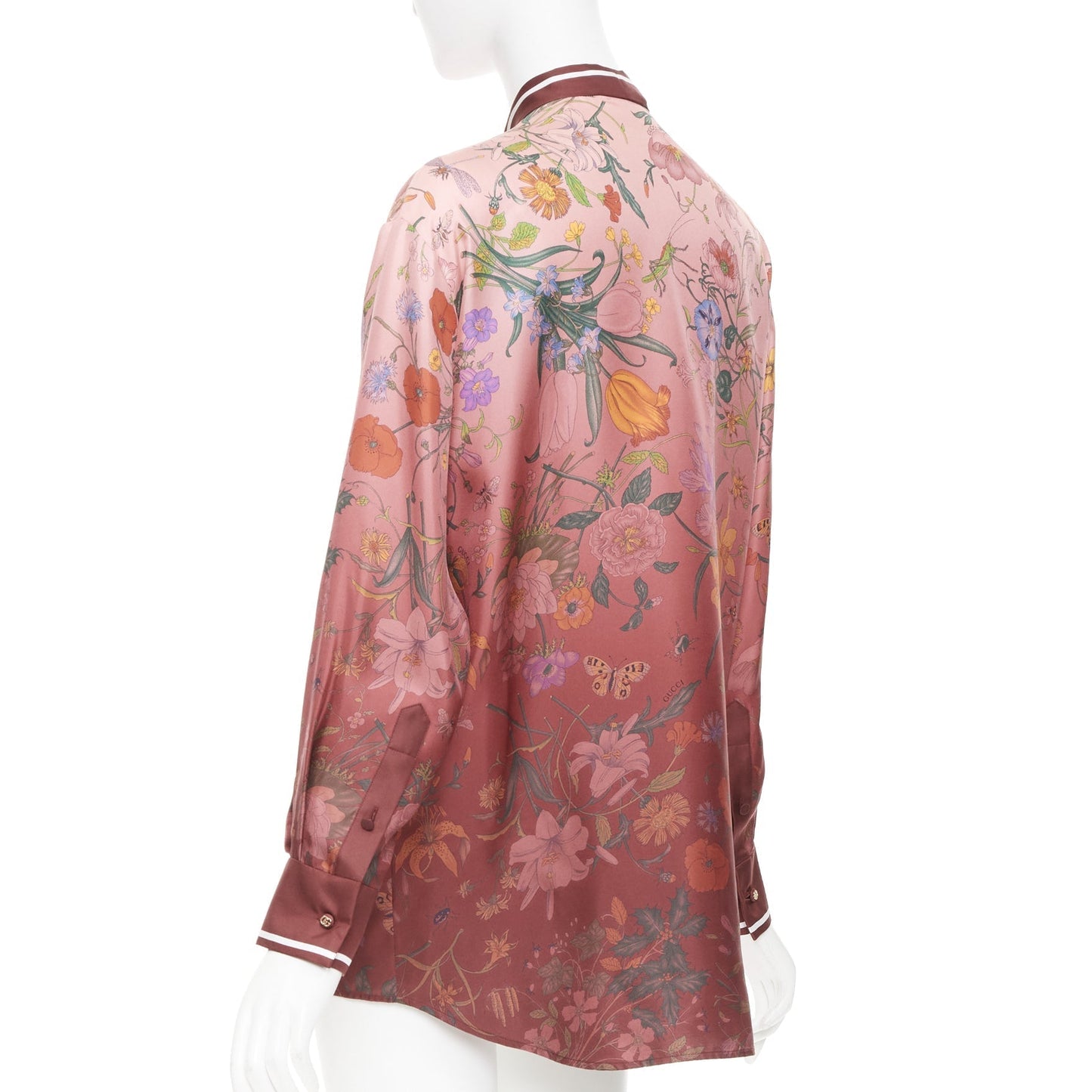 Women's Gucci Flora Degrade silk twill blouse