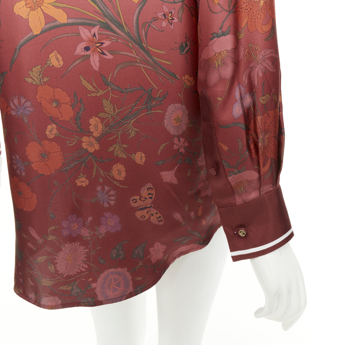 Women's Gucci Flora Degrade silk twill blouse