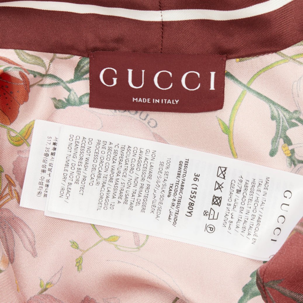 Women's Gucci Flora Degrade silk twill blouse