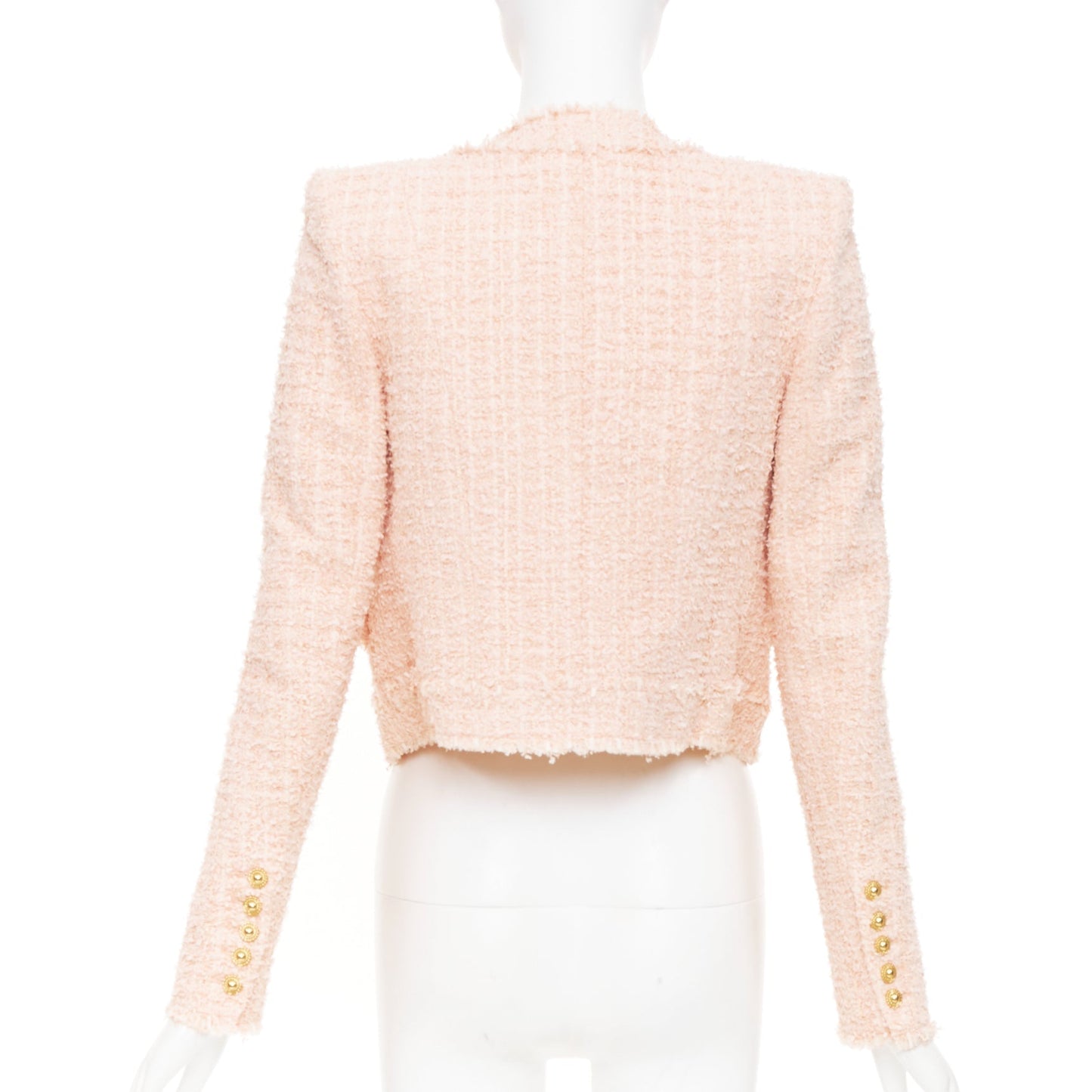 Women's Balmain cropped tweed jacket