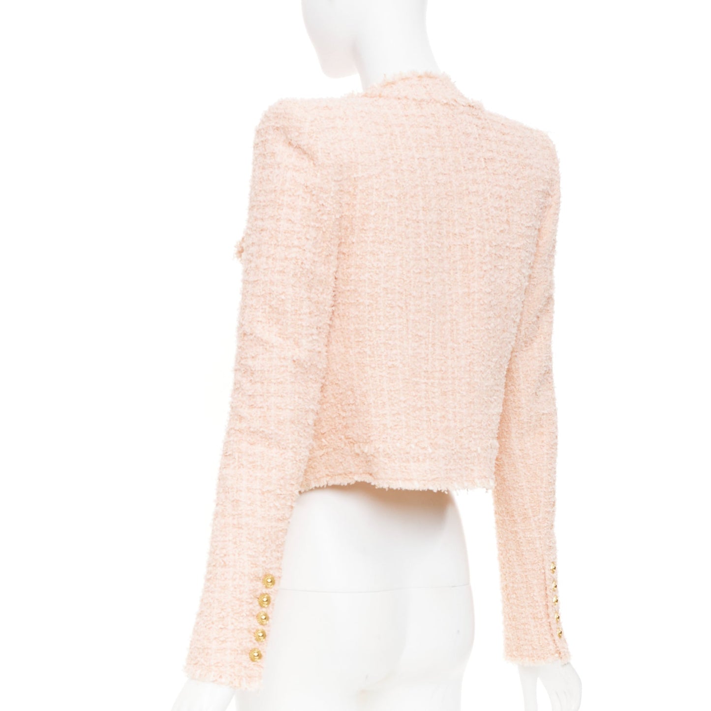 Women's Balmain cropped tweed jacket