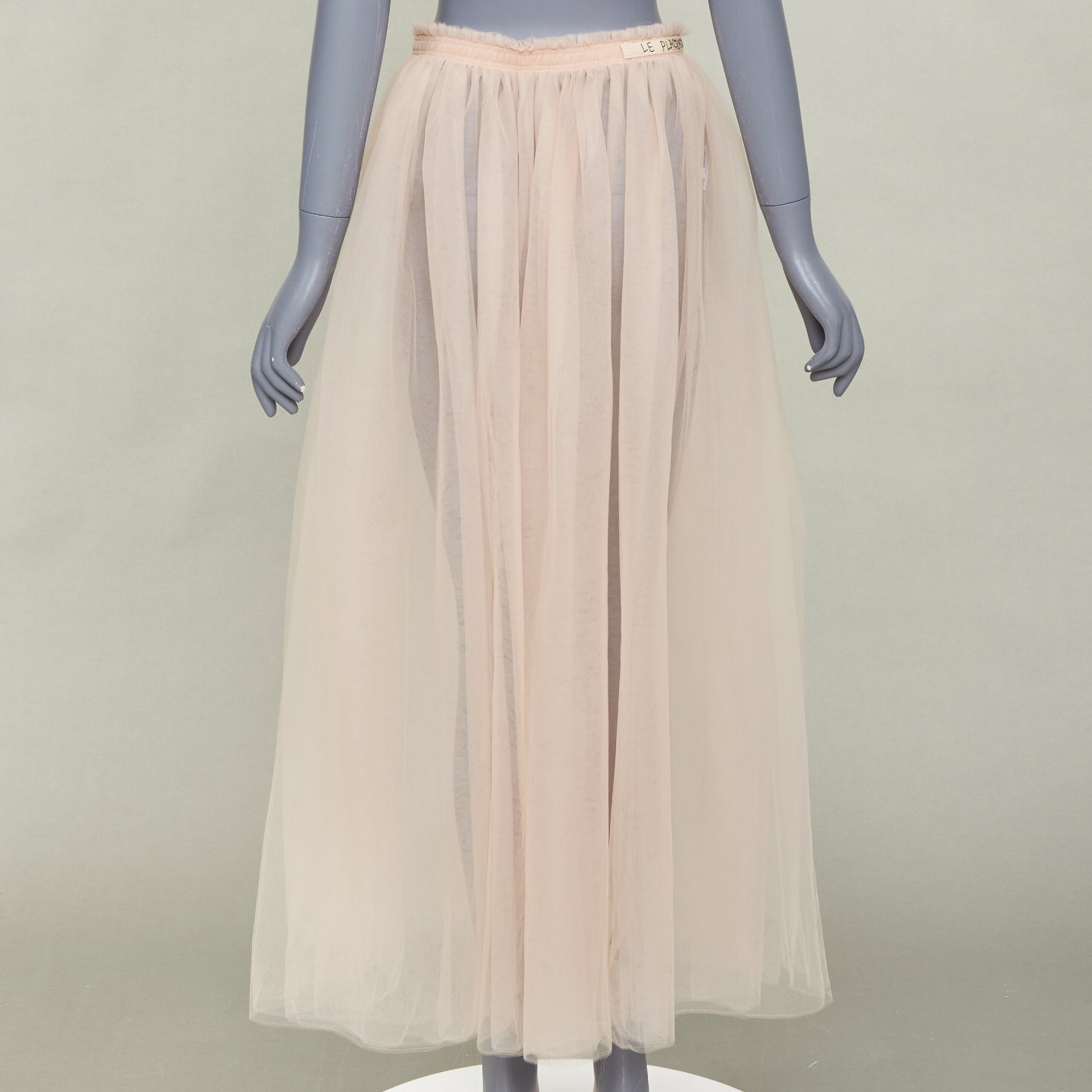 Women's Valentino mesh tulle embroidered midi skirt
