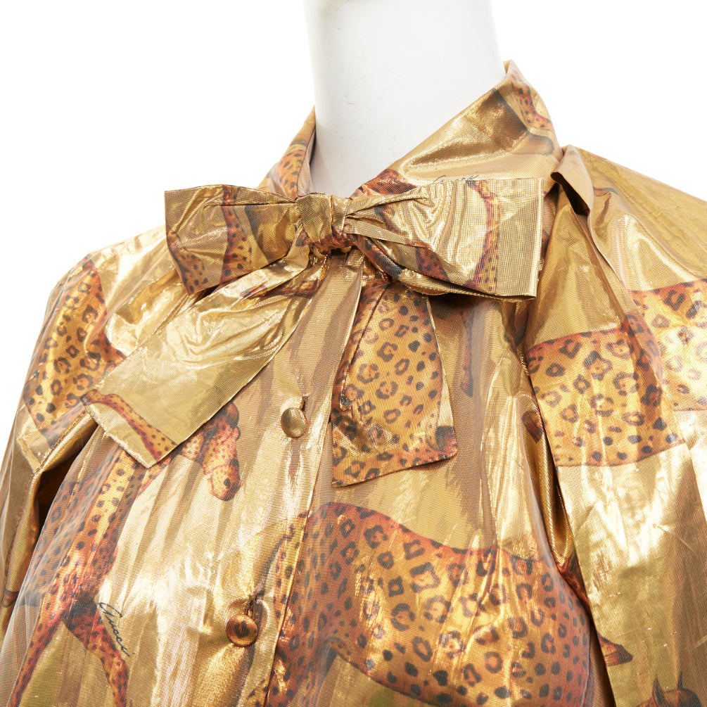 Women's Gucci animal print pussy bow shirt blouse