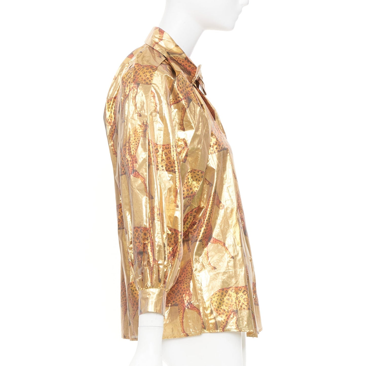 Women's Gucci animal print pussy bow shirt blouse