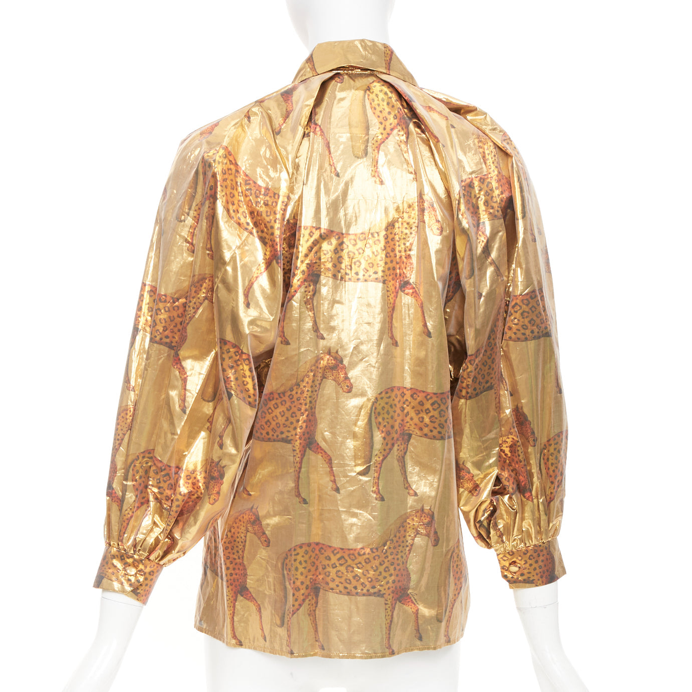 Women's Gucci animal print pussy bow shirt blouse