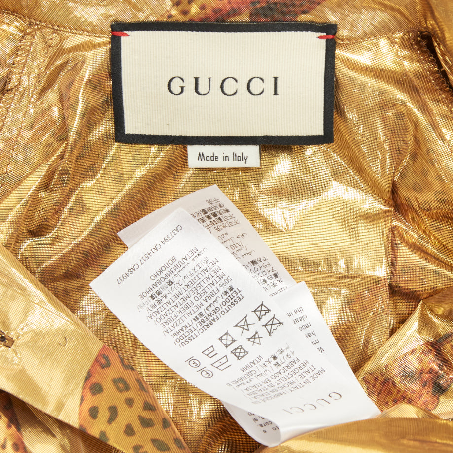Women's Gucci animal print pussy bow shirt blouse