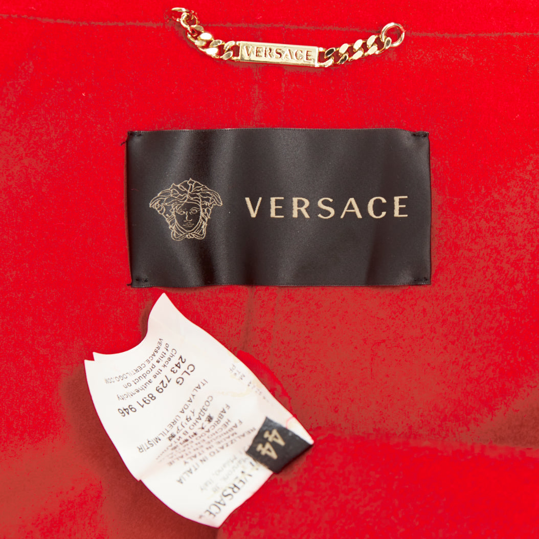 Women's Versace colorblock double breasted coat