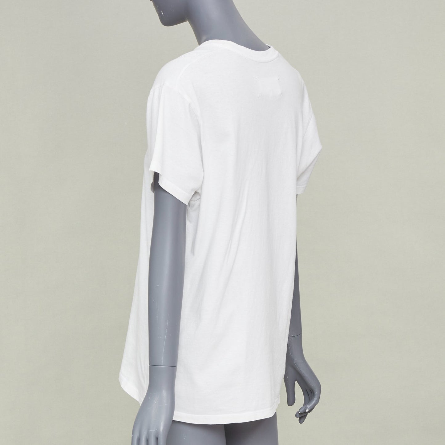 Women's Maison Margiela white cotton logo print tshirt