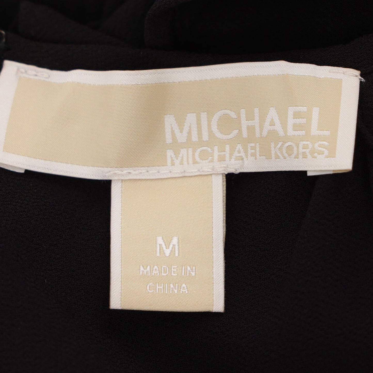 Women's  Michael Kors Ruffled Cold Shoulder Jumpsuit in Black Polyester