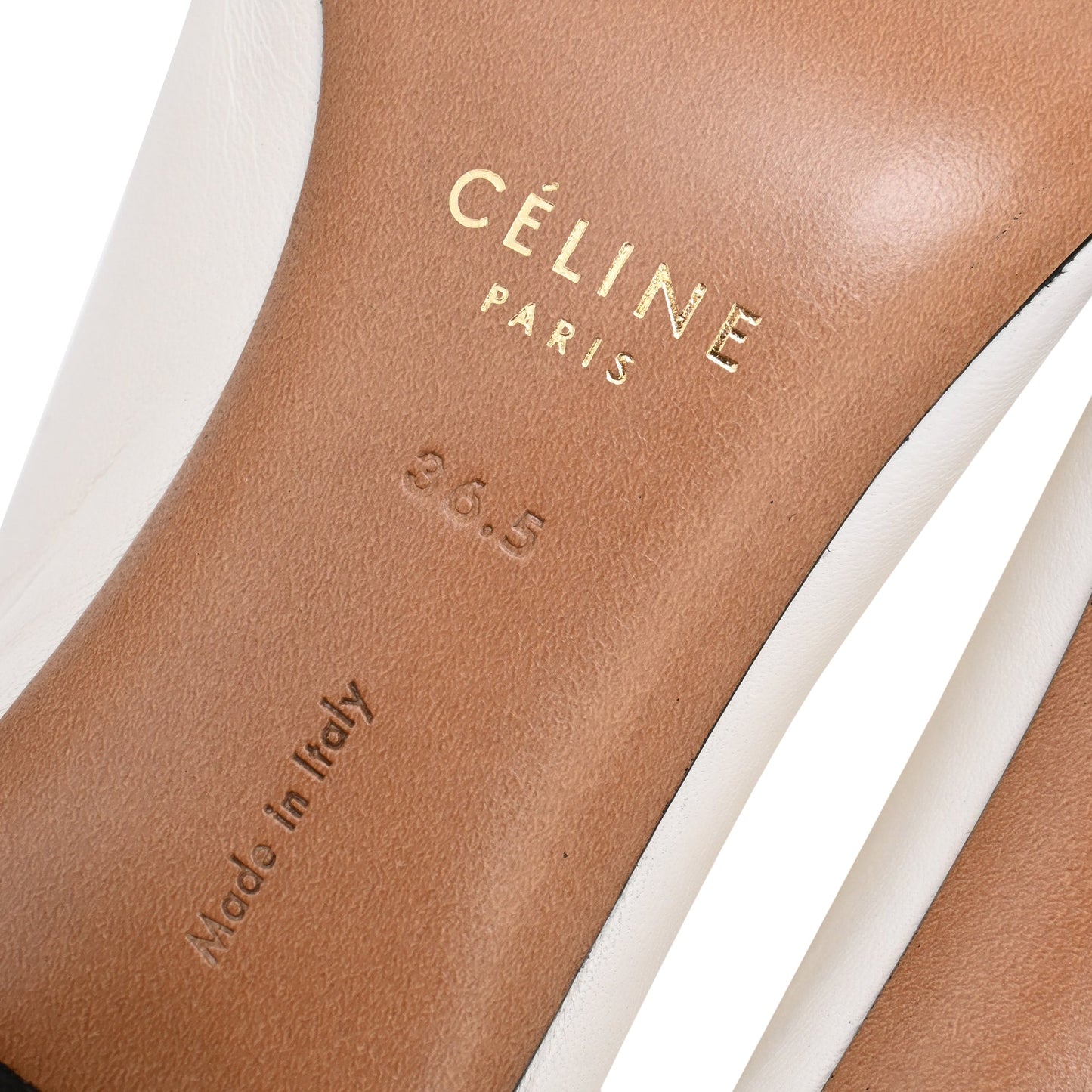 Women's Celine Pointed-Toe Ankle Boots in White Leather