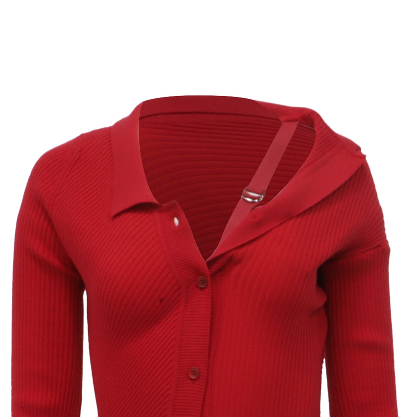 Women's Jacquemus La Robe Maille Colin Mini Dress in Red Wool