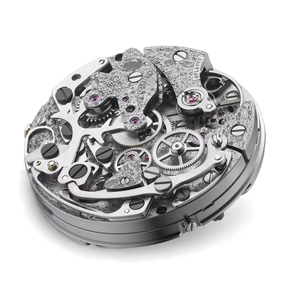 Speedmaster Grey Side of the Moon Grey Ceramic 44.25mm - Grey on Rubber Strap