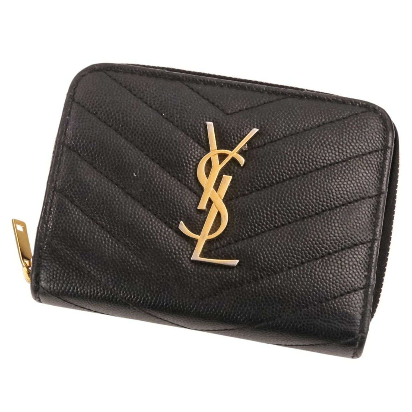 Classic Monogram Zip Around Wallet Matelasse Chevron Leather