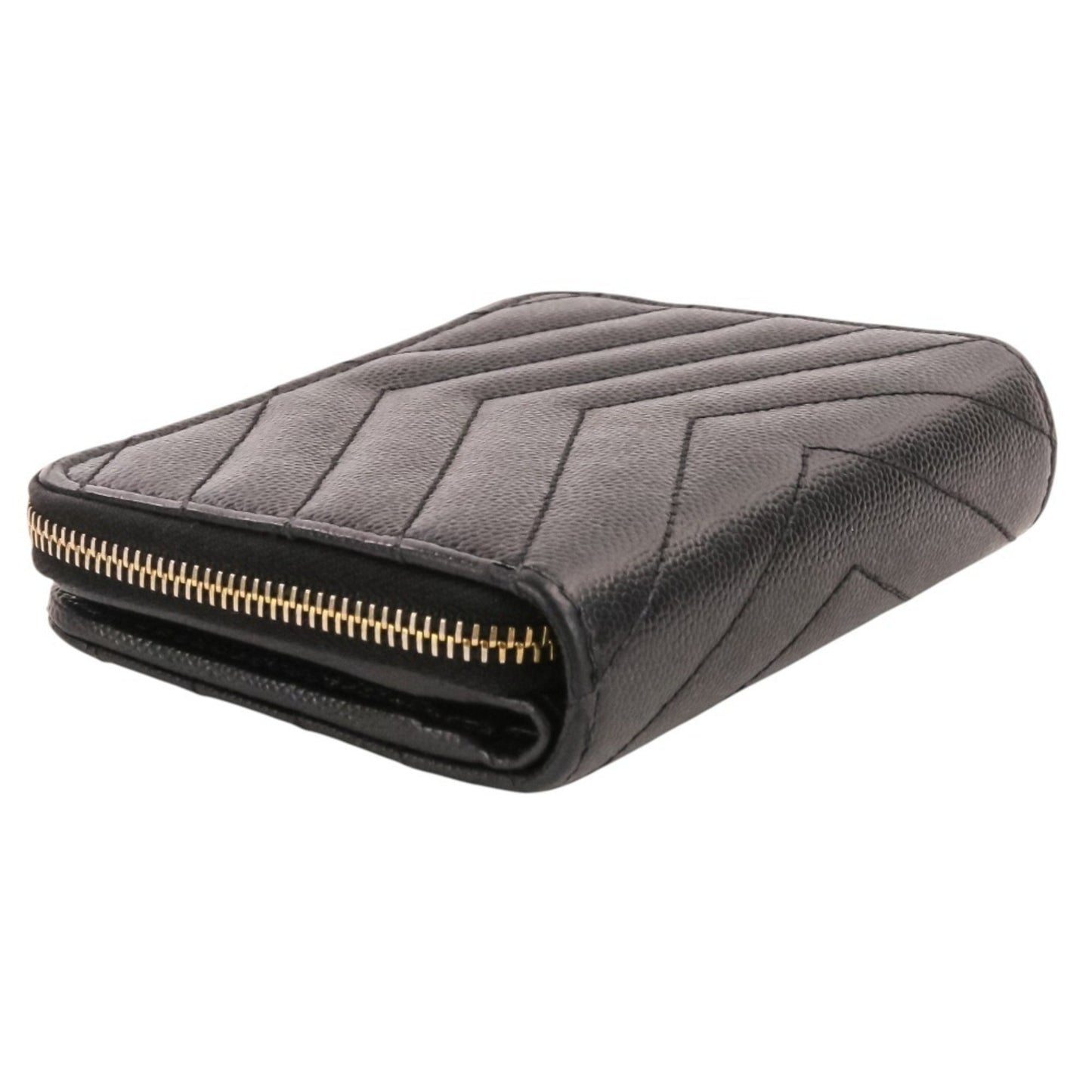 Classic Monogram Zip Around Wallet Matelasse Chevron Leather