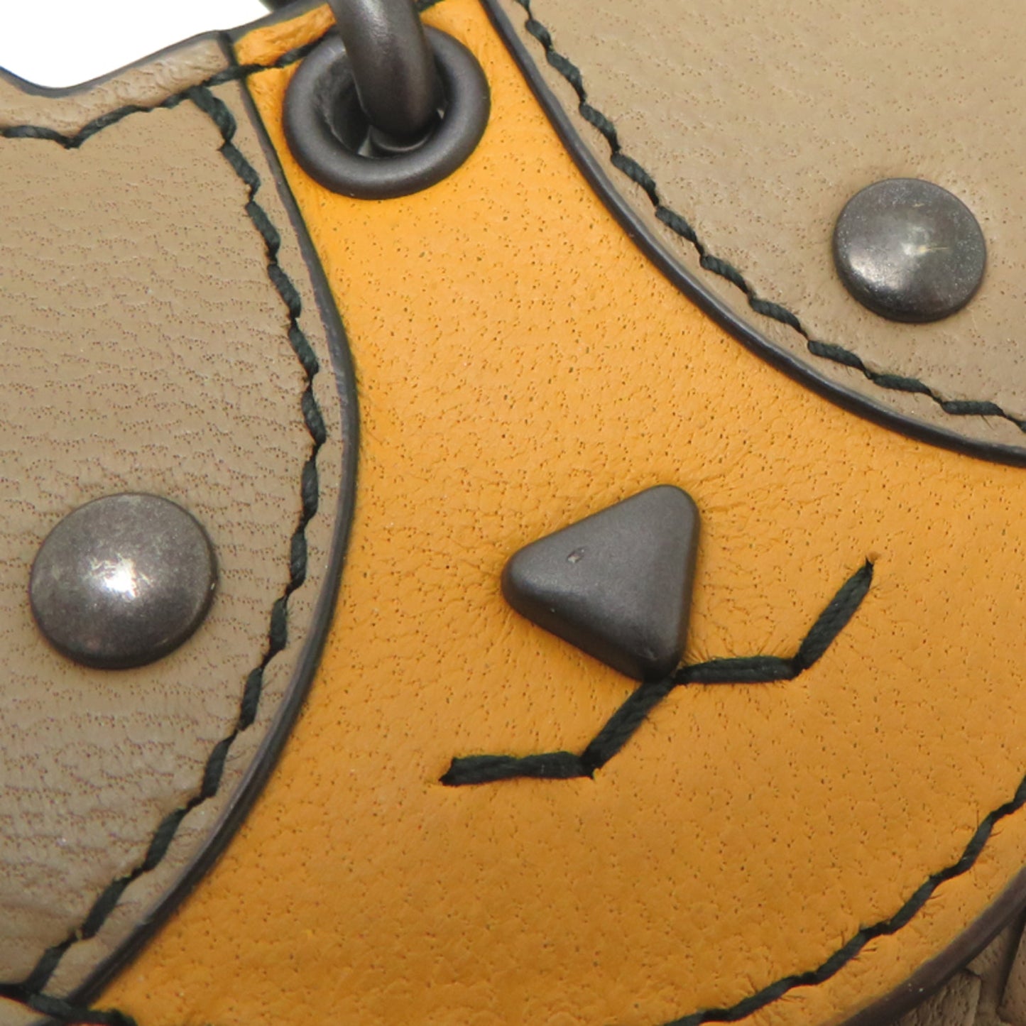 Intrecciato Animal Motif Charm Leather Multi-color Handbag Charm