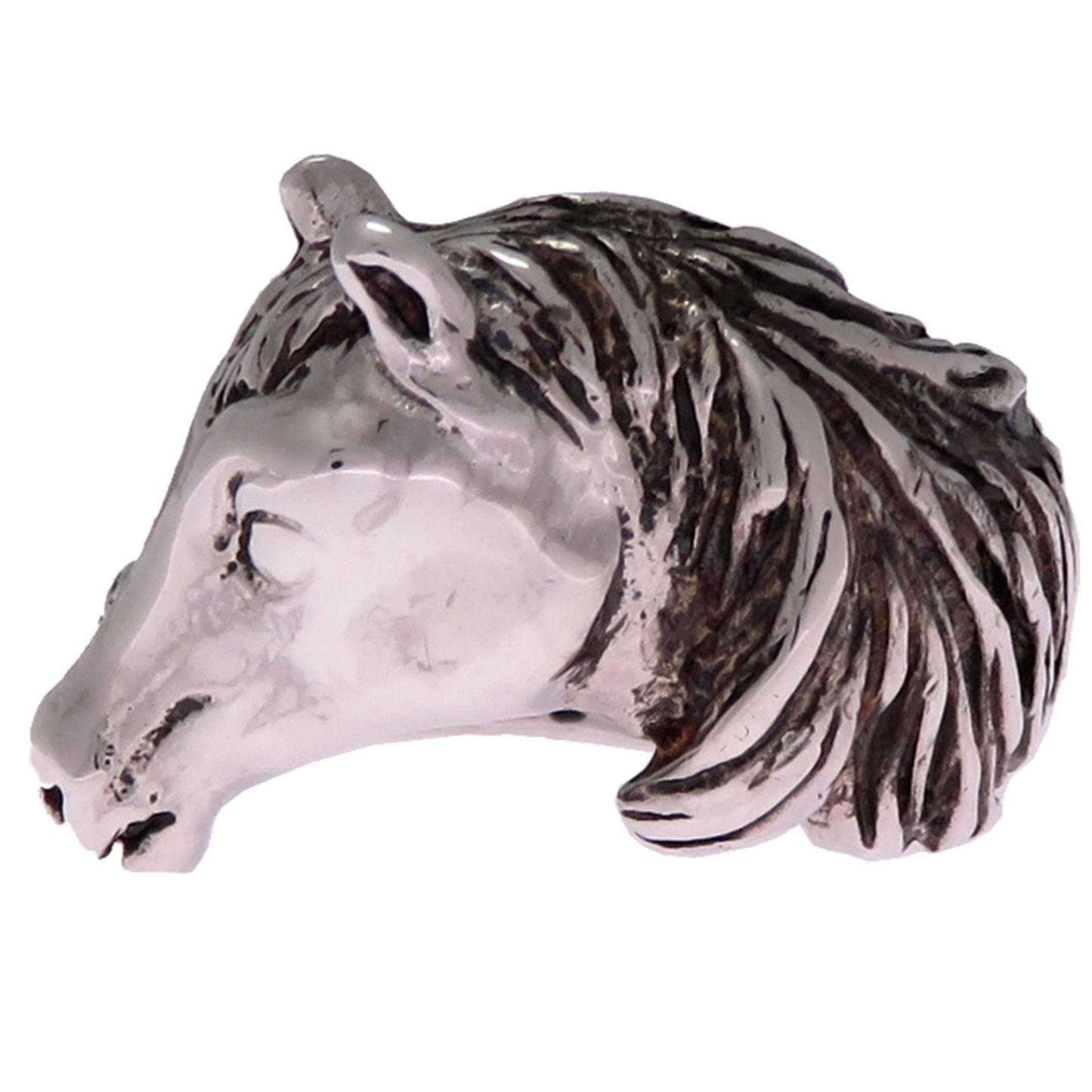 Cheval Horse Band Ring Sterling Silver