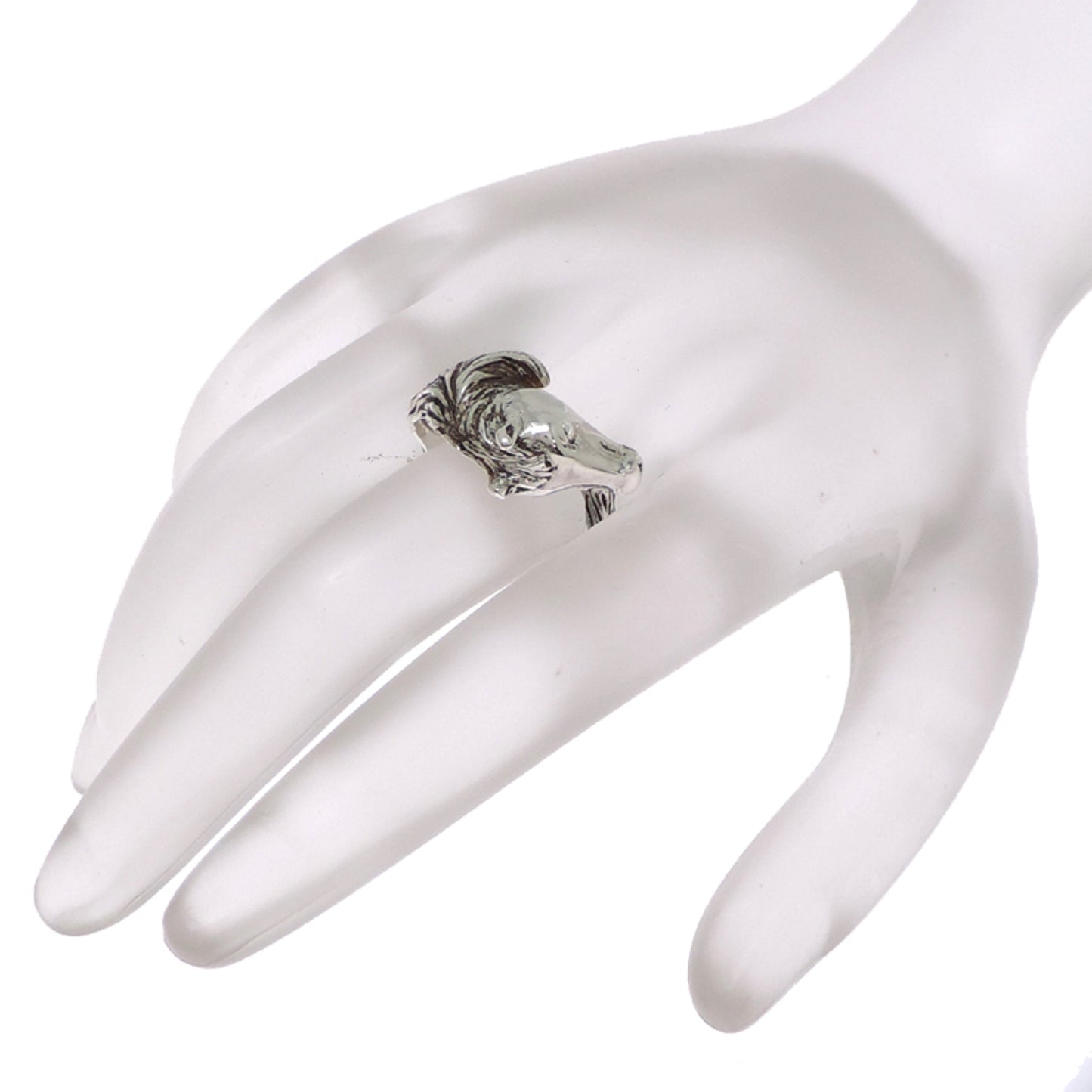 Cheval Horse Band Ring Sterling Silver