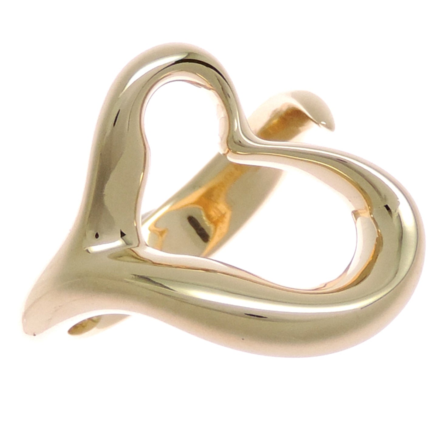 Open Heart Ring 18K Yellow Gold