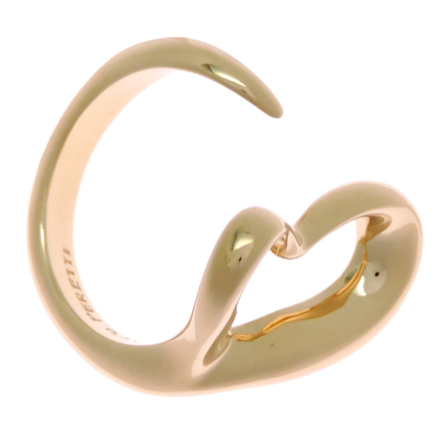 Open Heart Ring 18K Yellow Gold