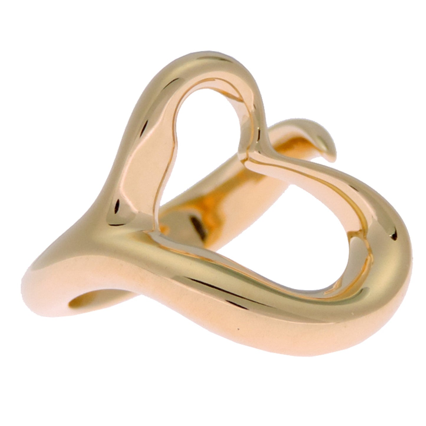 Open Heart Ring 18K Yellow Gold
