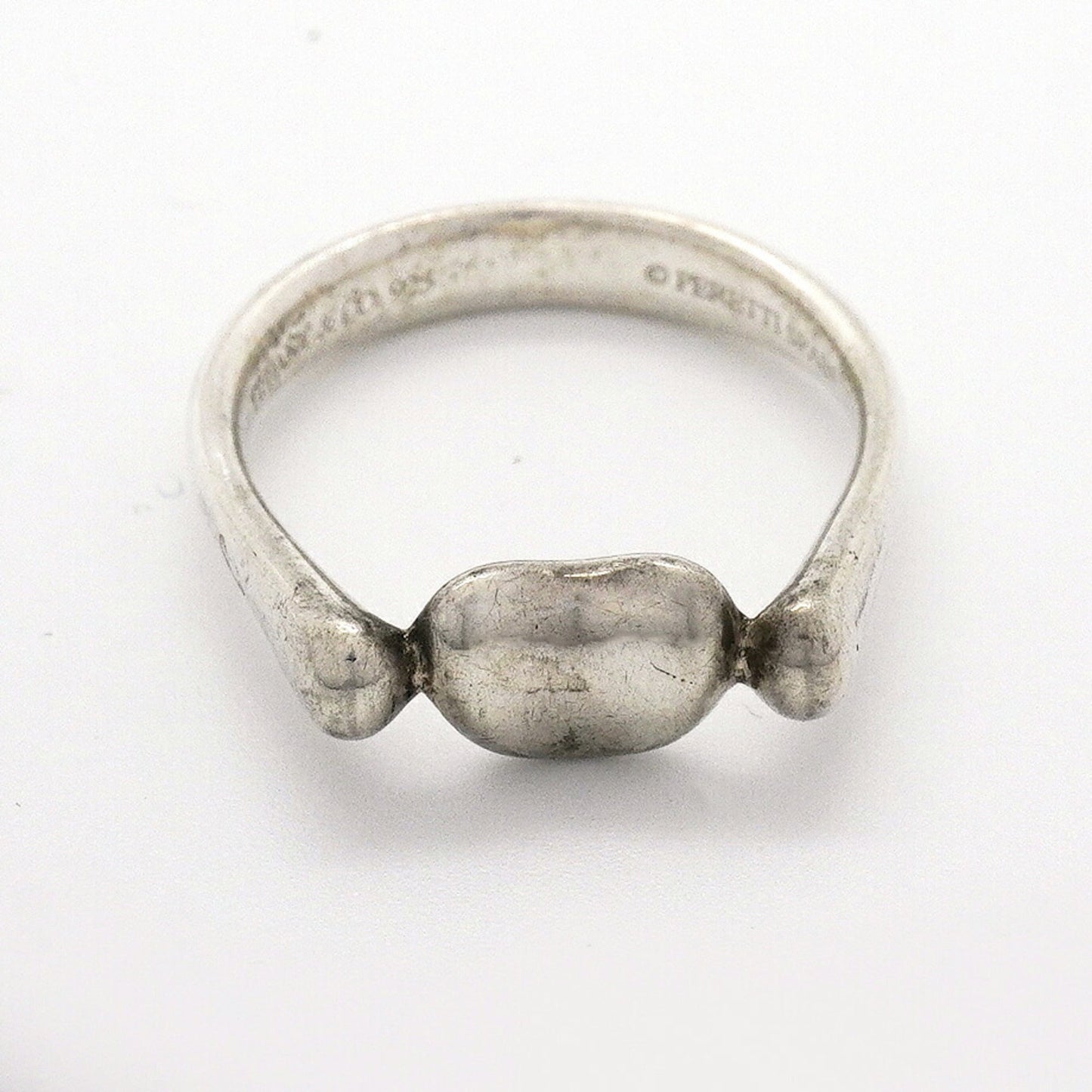 Bean Ring Sterling Silver