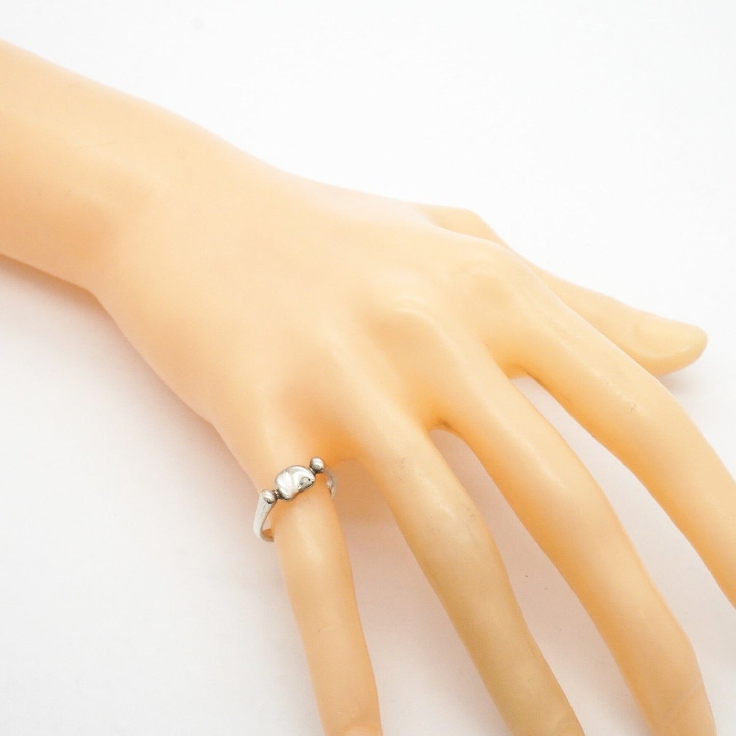 Bean Ring Sterling Silver