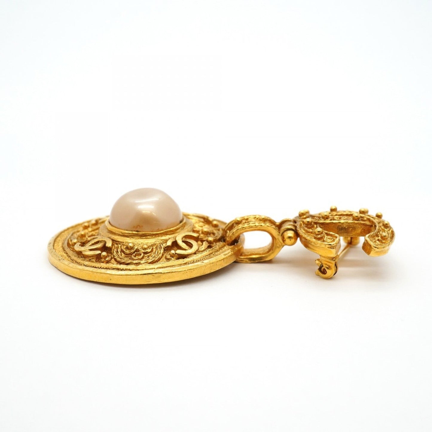 CC Logo Brooch Metal