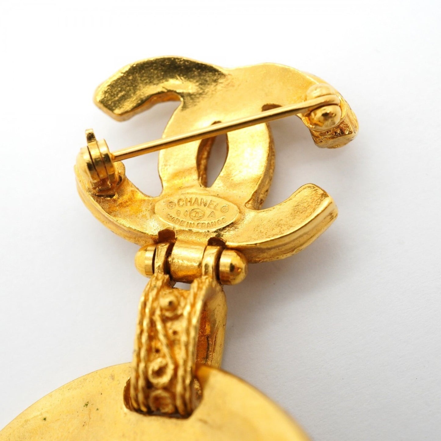 CC Logo Brooch Metal