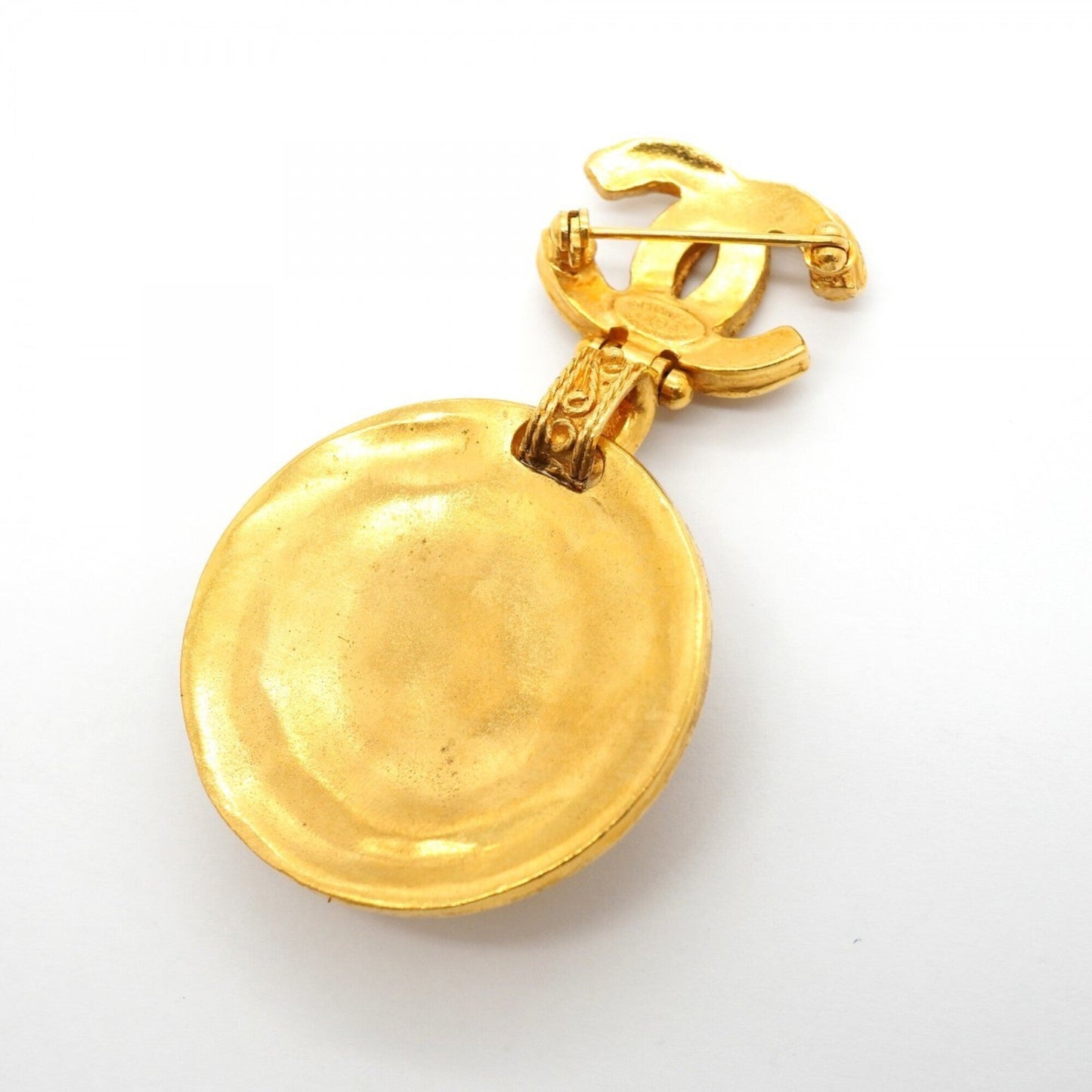 CC Logo Brooch Metal