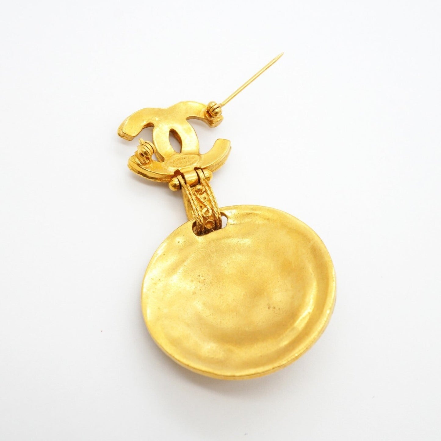 CC Logo Brooch Metal