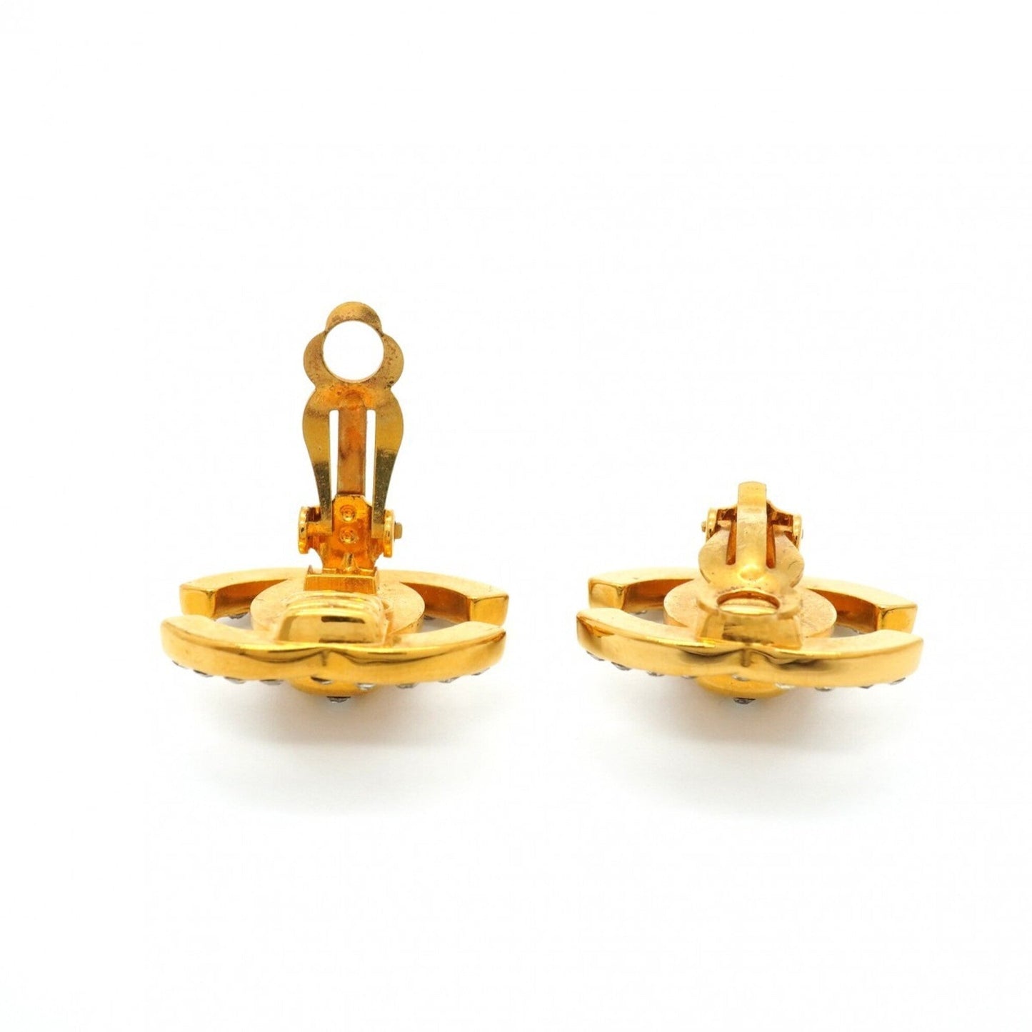 CC Logo Turnlock Clip-On Earrings Metal