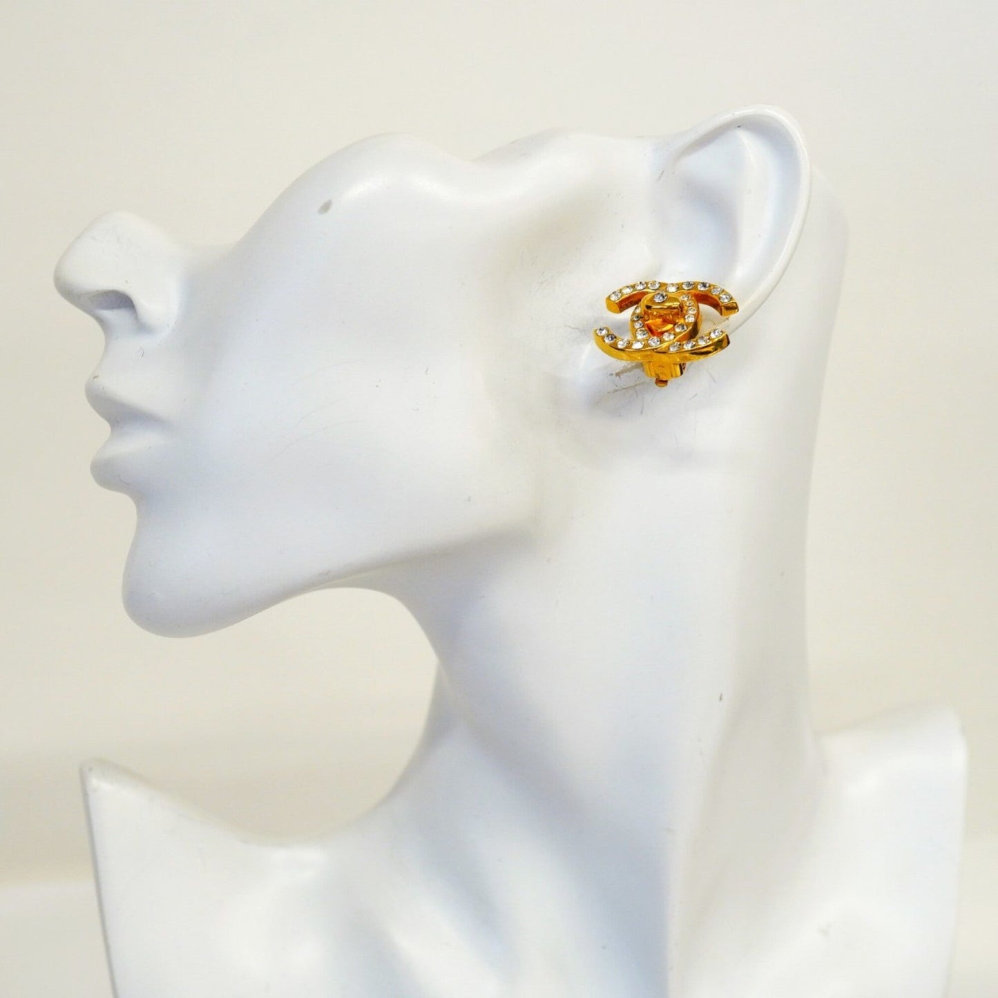 CC Logo Turnlock Clip-On Earrings Metal