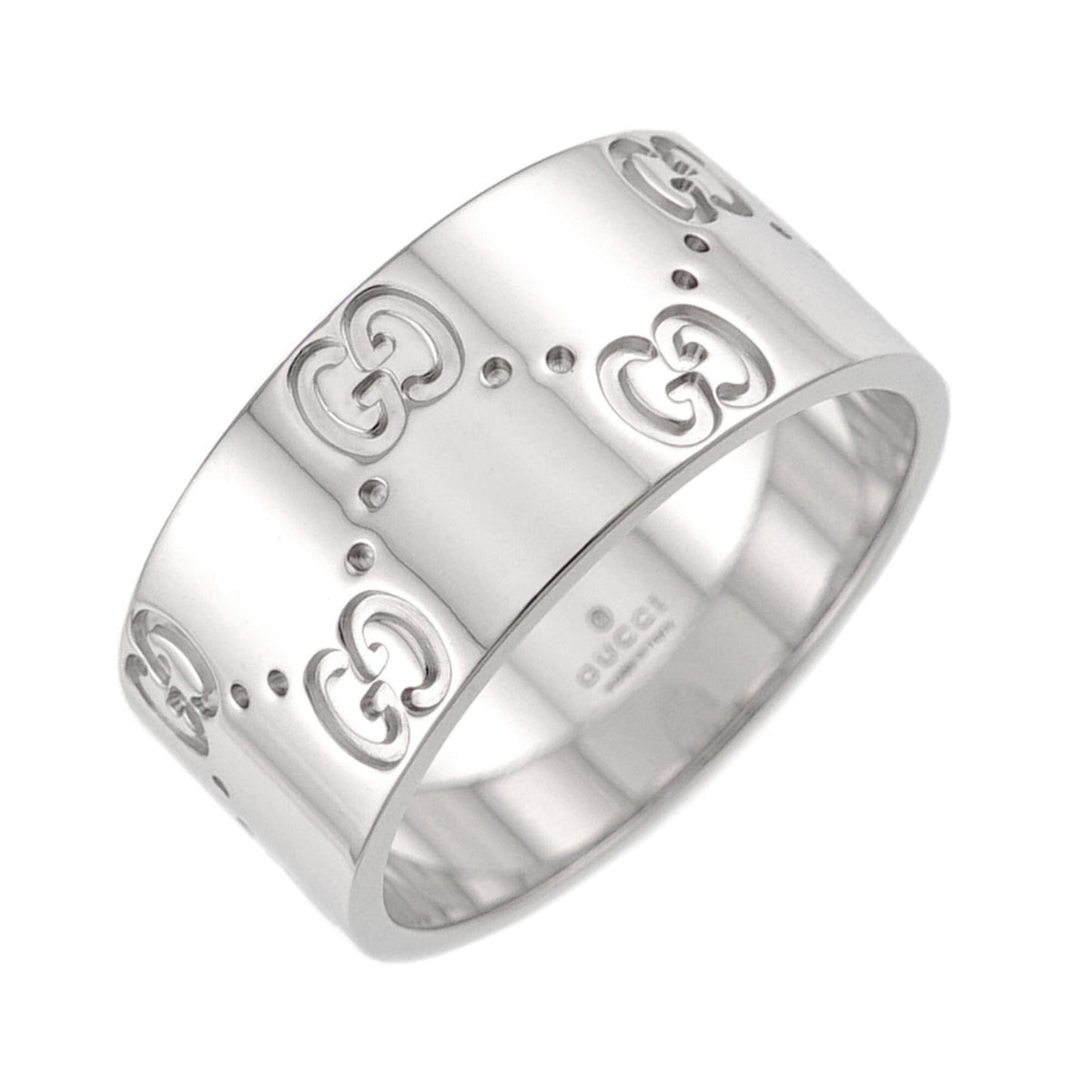 Icon Wide Ring 18K White Gold