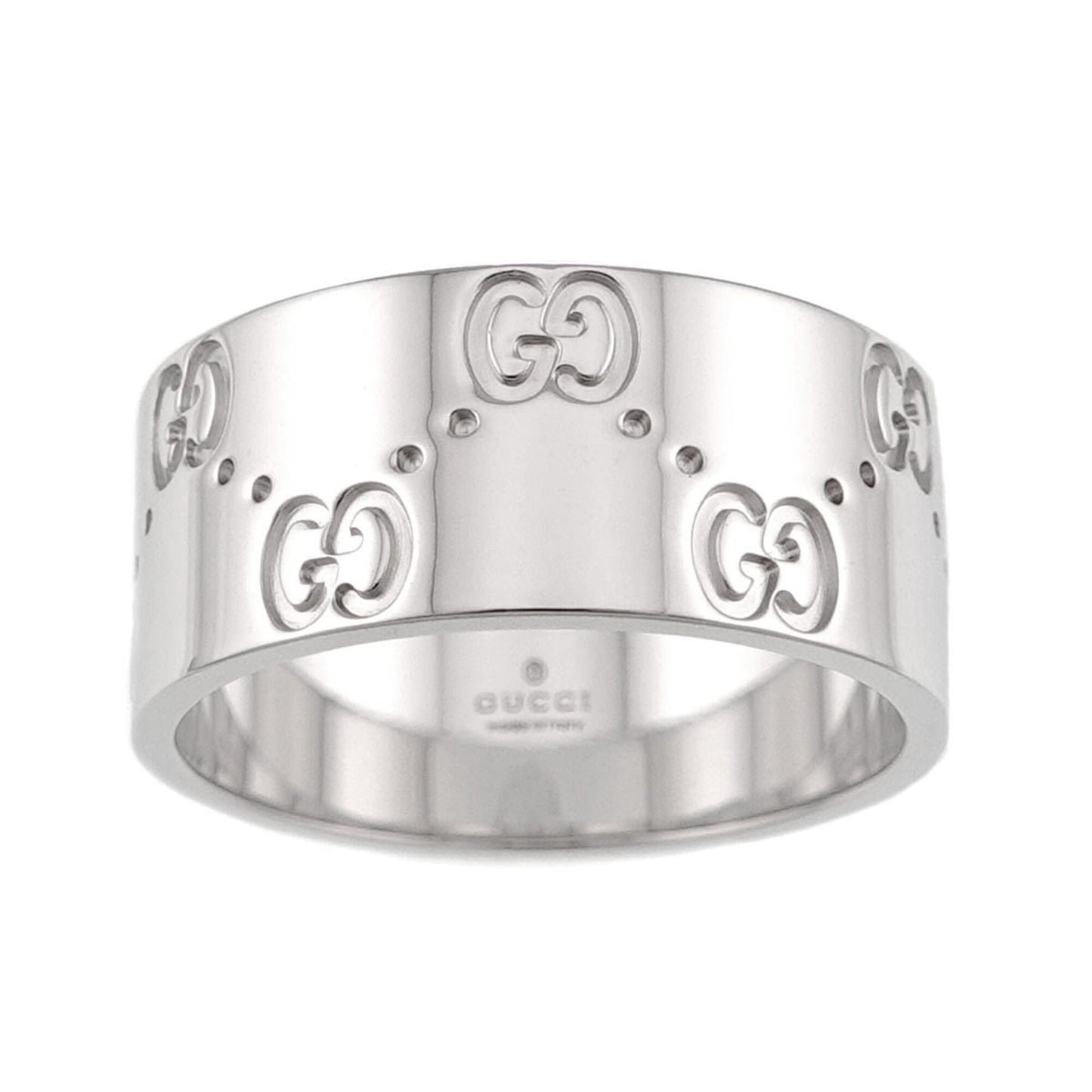 Icon Wide Ring 18K White Gold