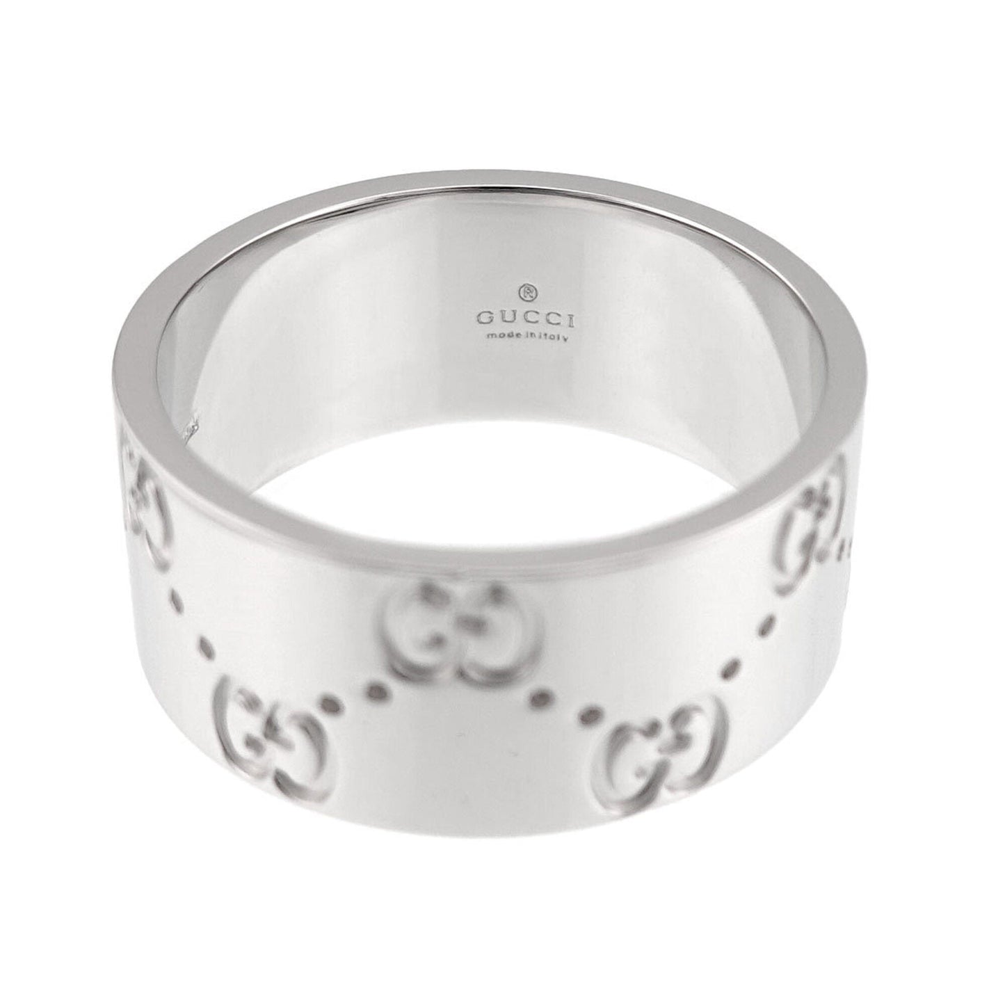 Icon Wide Ring 18K White Gold