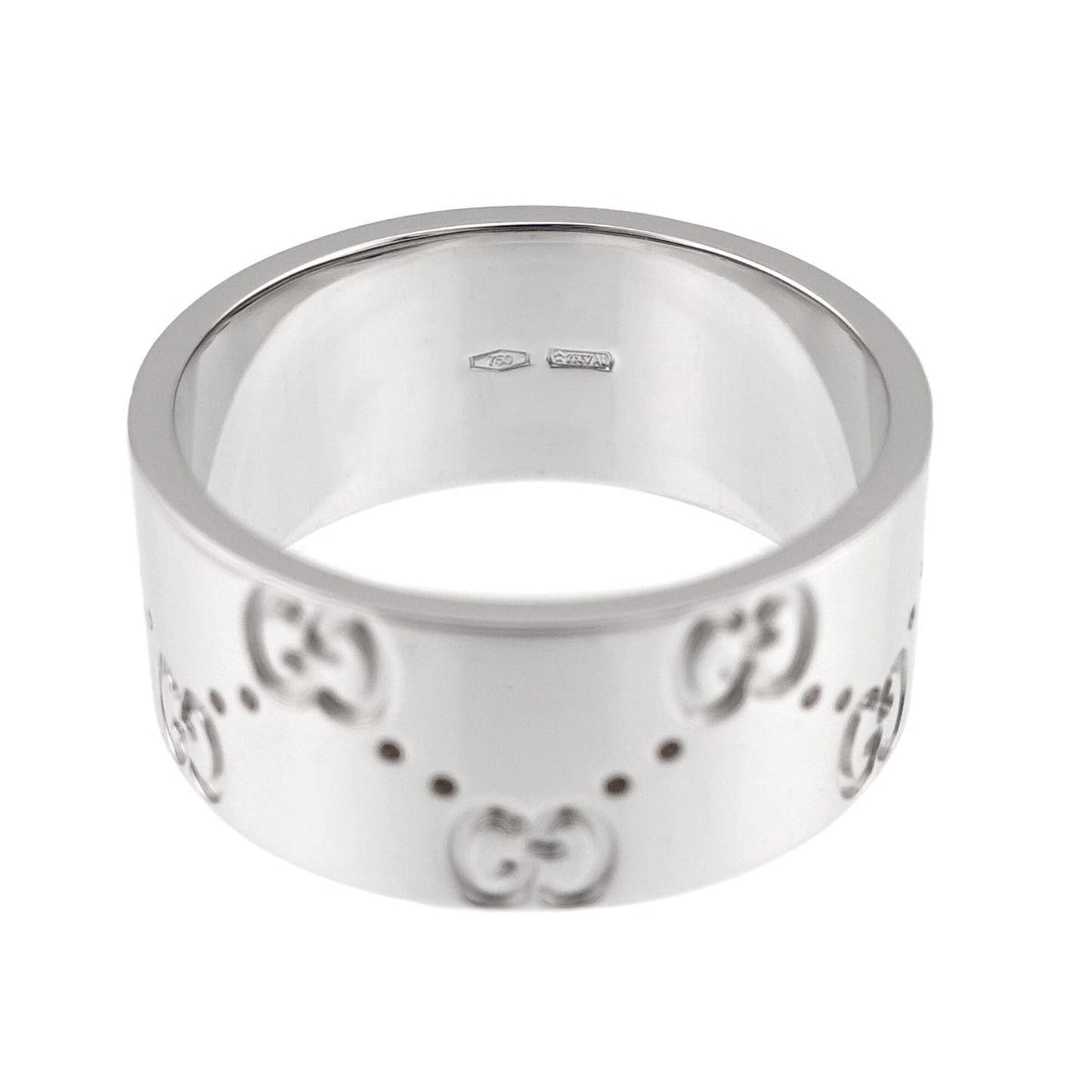 Icon Wide Ring 18K White Gold