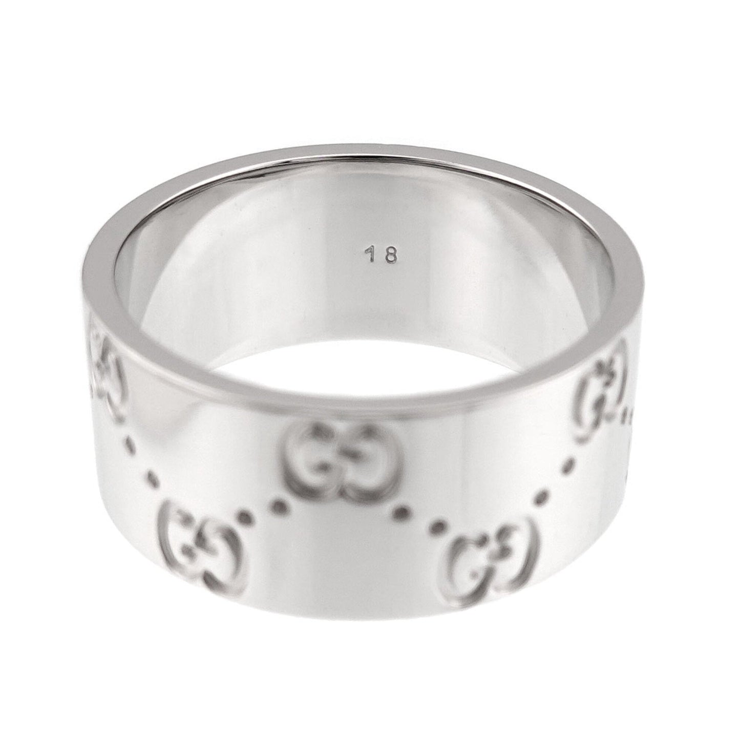 Icon Wide Ring 18K White Gold