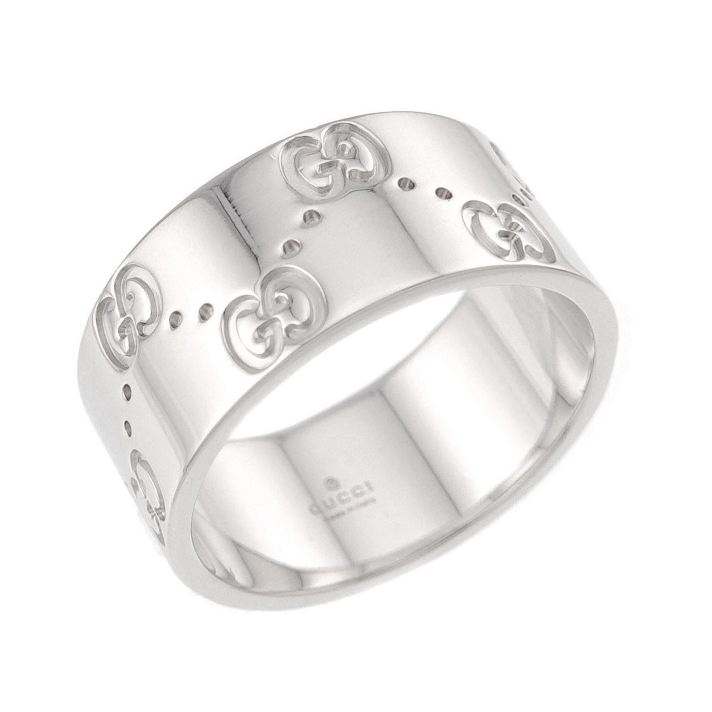 Icon Wide Ring 18K White Gold