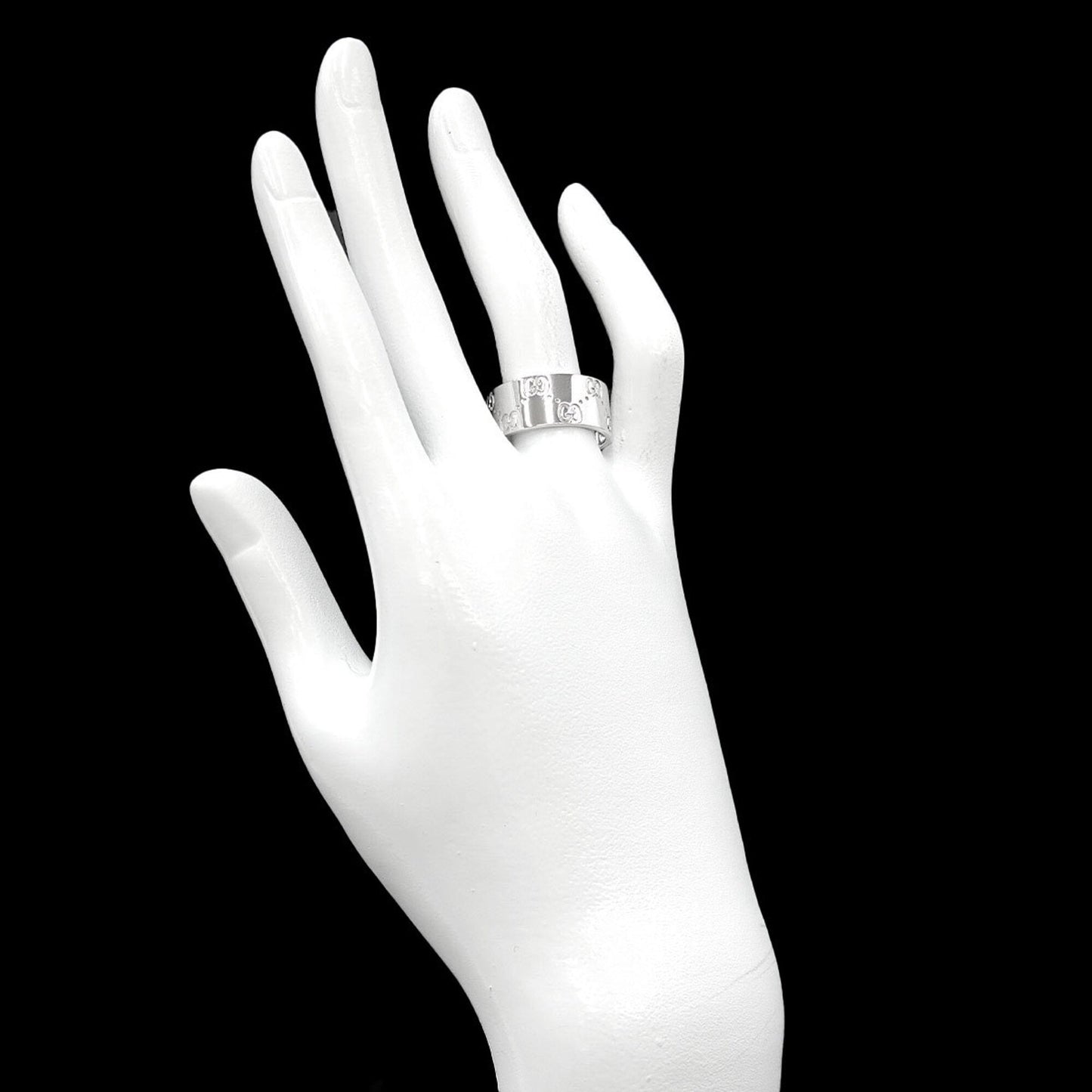 Icon Wide Ring 18K White Gold