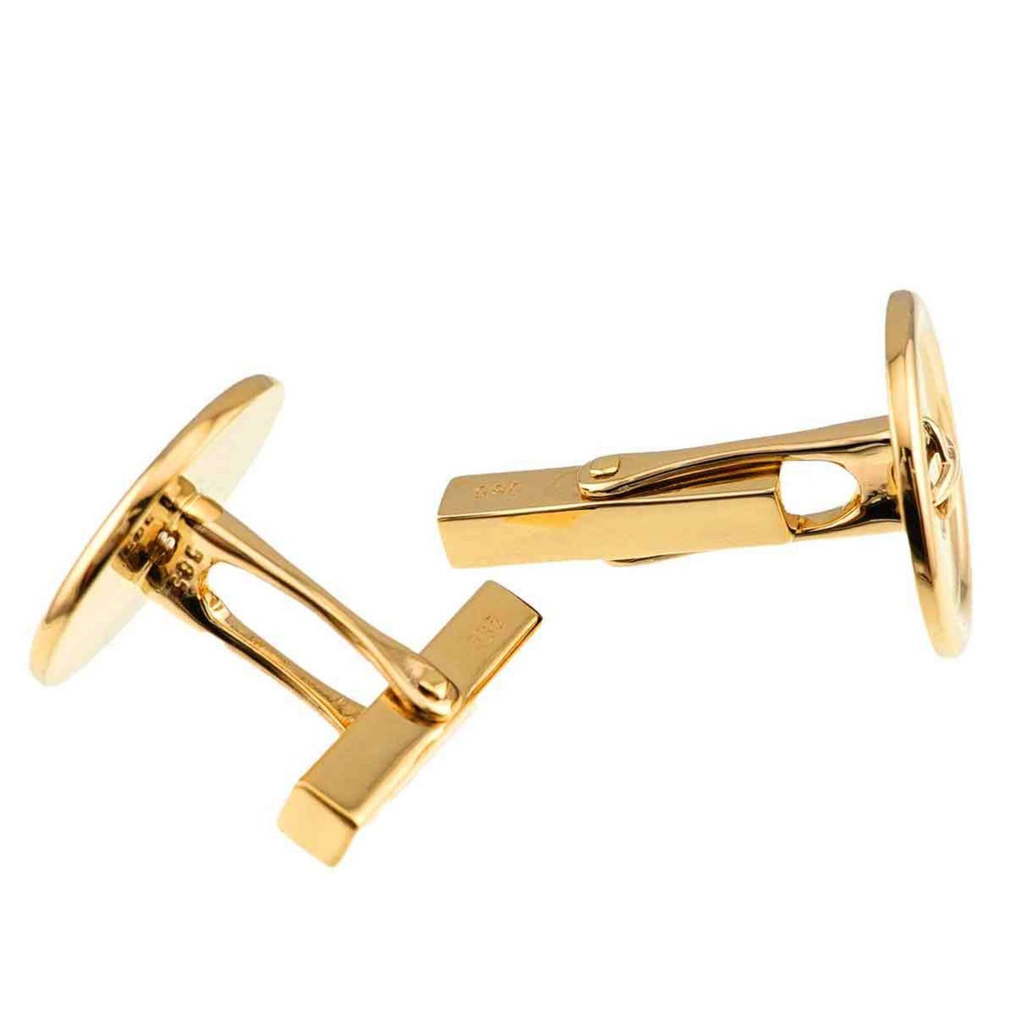 Button Cufflinks 14K Yellow Gold Bracelet