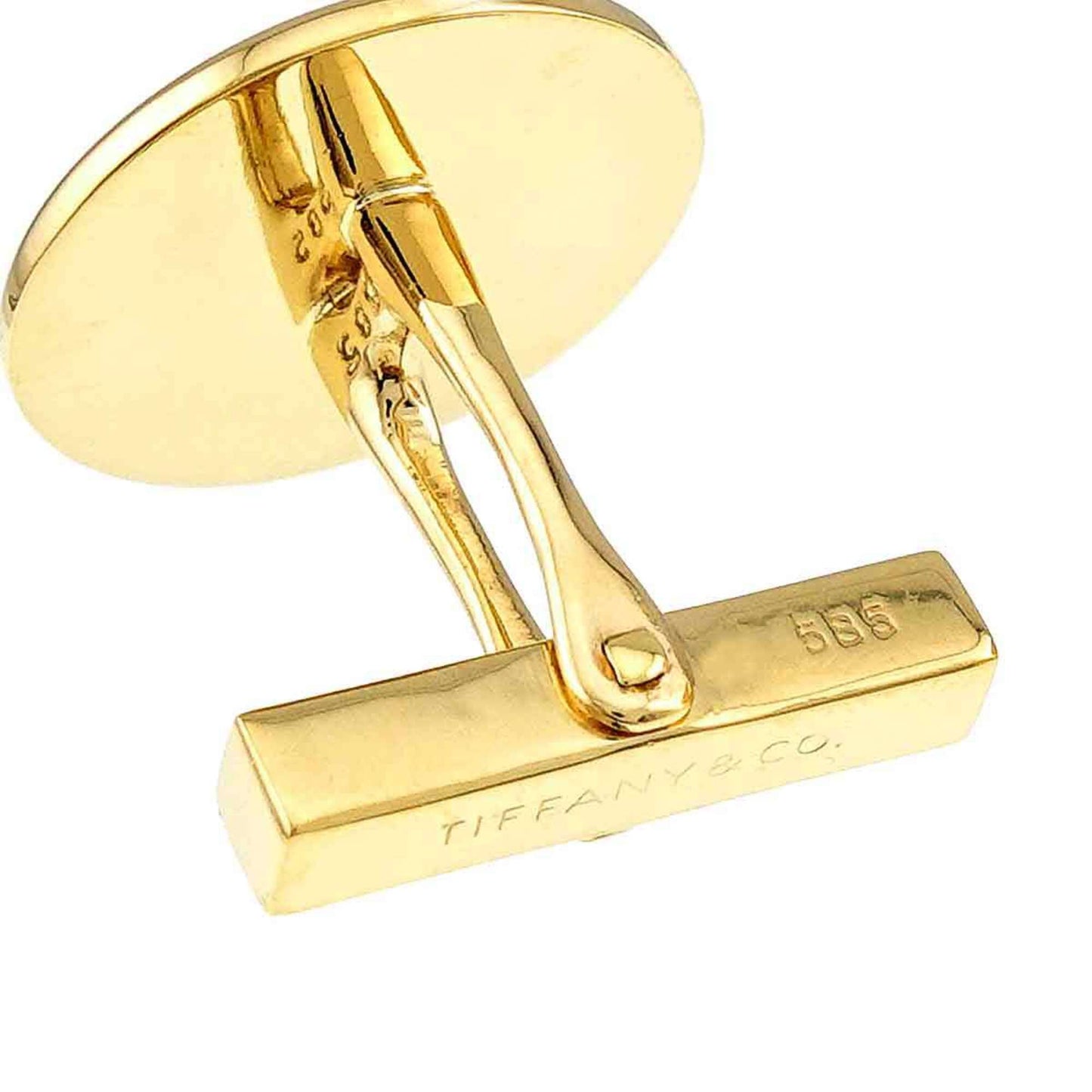 Button Cufflinks 14K Yellow Gold Bracelet