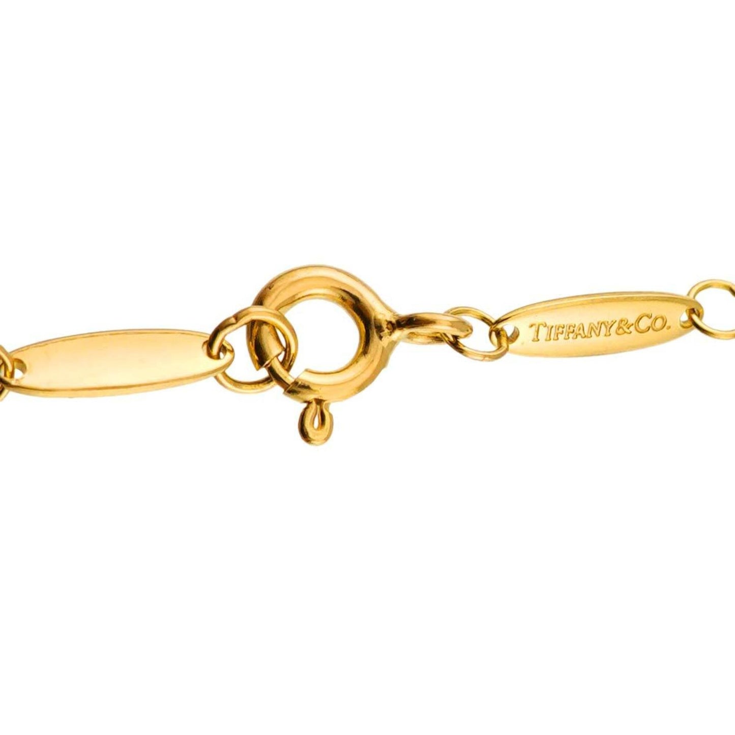 Bean Pendant Necklace 18K Yellow Gold 7.8mm