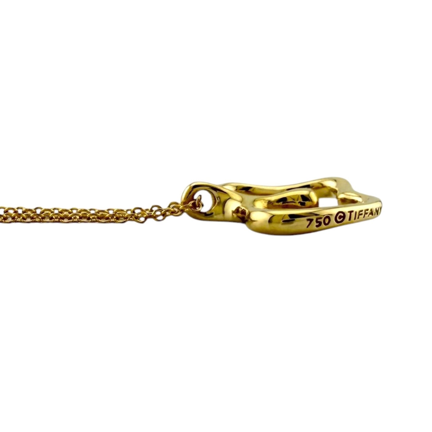 Apple Pendant Necklace 18K Yellow Gold