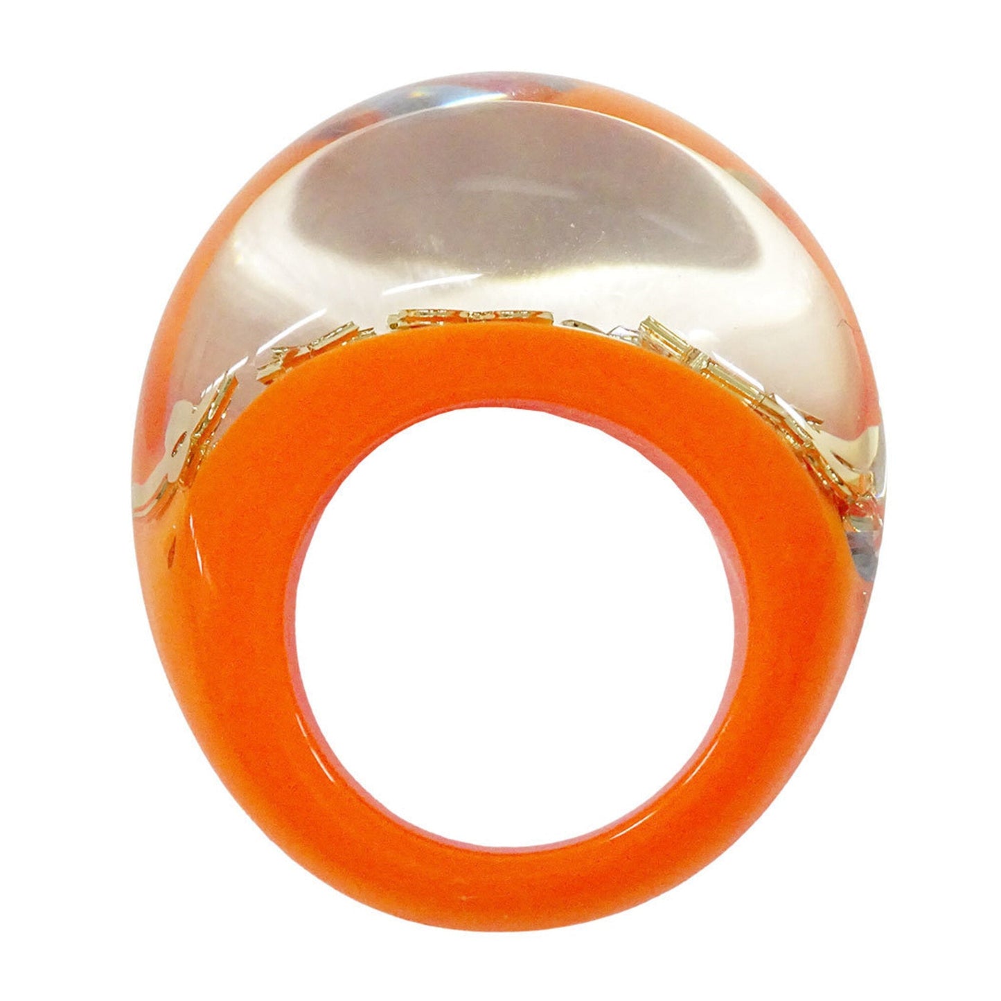 Band Ring Resin Orange